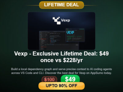 Vexp - Exclusive Lifetime Deal: $49 once vs $228/yr