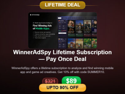 WinnerAdSpy Lifetime Subscription — Pay Once Deal